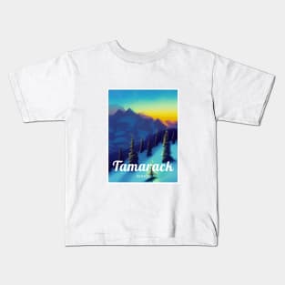 Tamarack Idaho United States Ski Kids T-Shirt